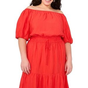 Vince Camuto Red Strapless Dress